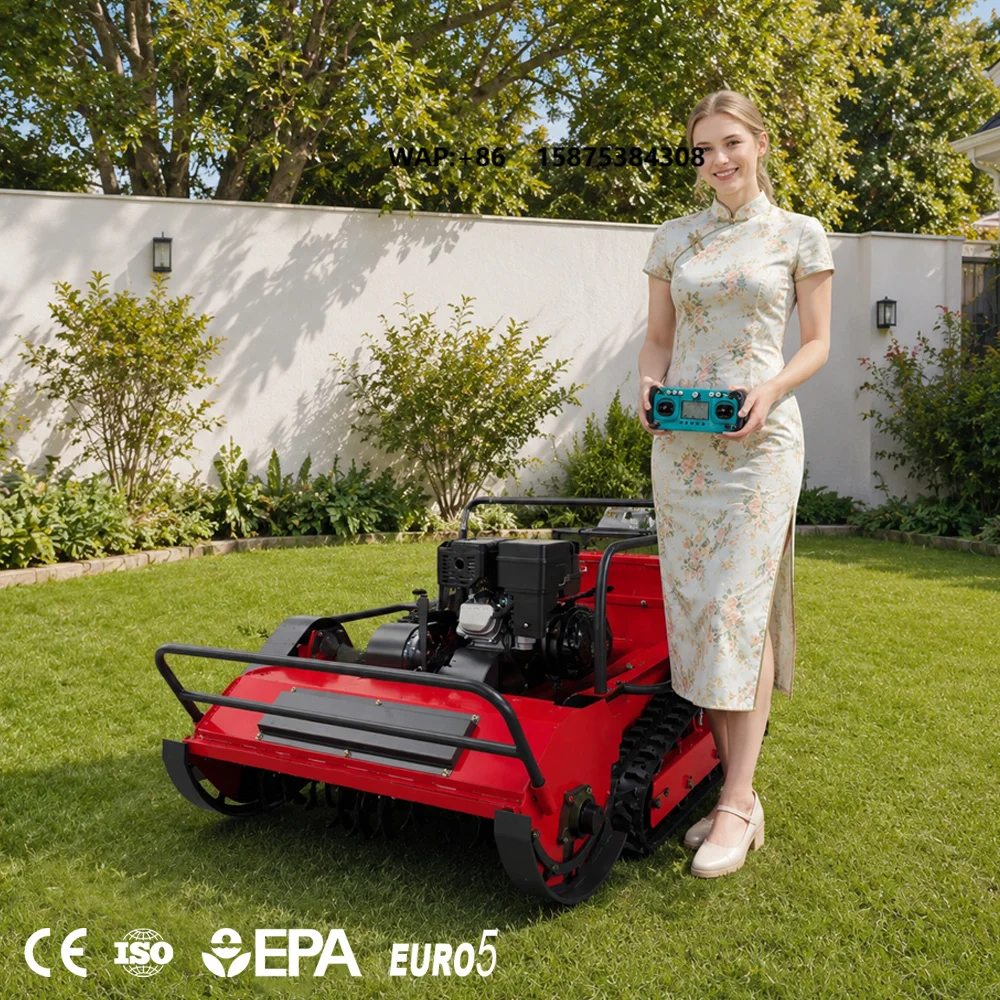 Factory Direct Sales Self-Propelled Remote Control Lawn Mower Robot Engine 800/1000/1200mm Tools Garden