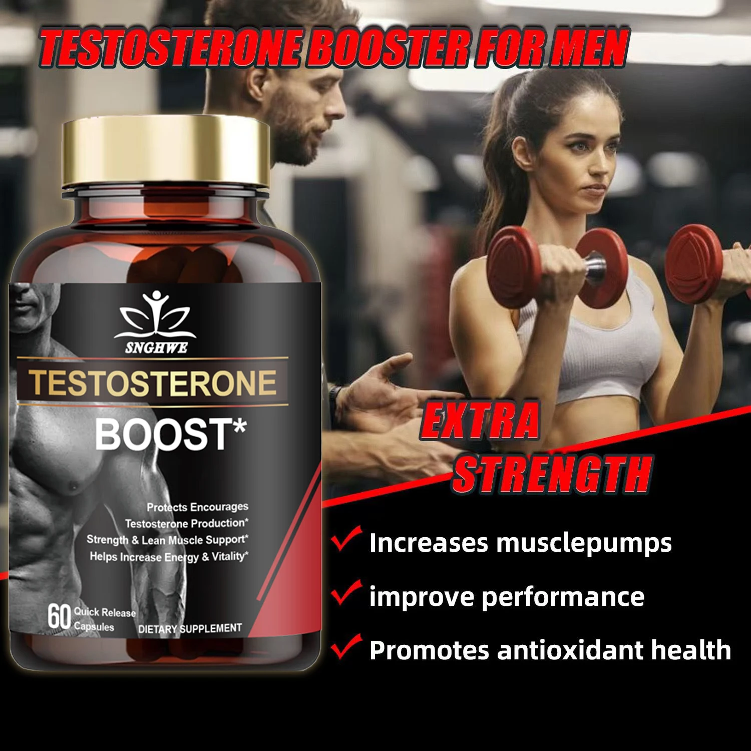 60 Capsules Muscle Builder - I - Pre Workout Supplement 评论和价格
