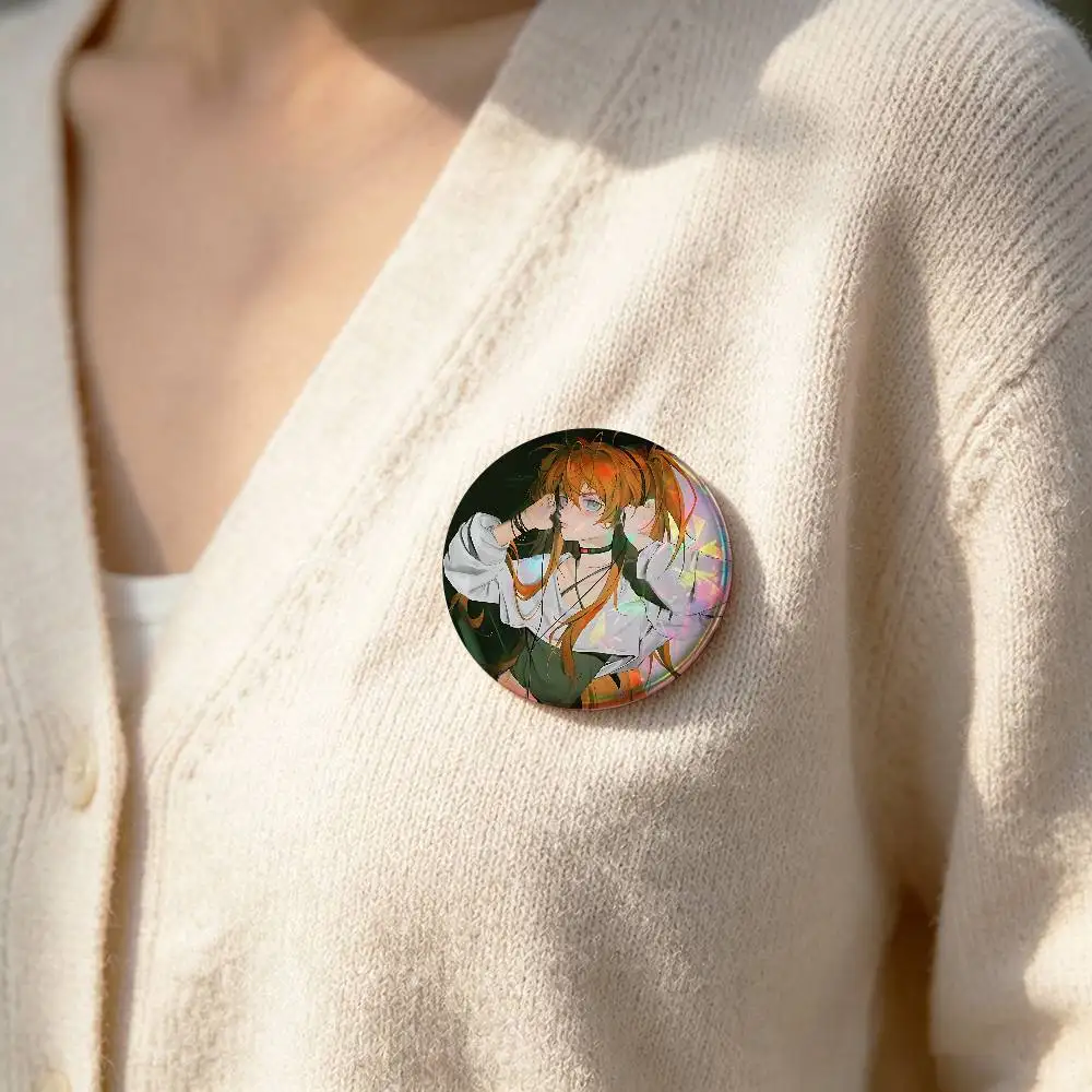 Cute A-Asuka Lang-leys Badge Pins For Friend, Backpack, Clothing, Collectible Accessories, Jewelry Gift