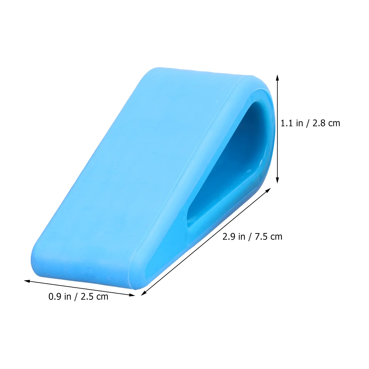 

3Pcs Simple Silicone Laptop Stand Triangular Adjustable Height Computer Stand Light Weight Mini White Blue