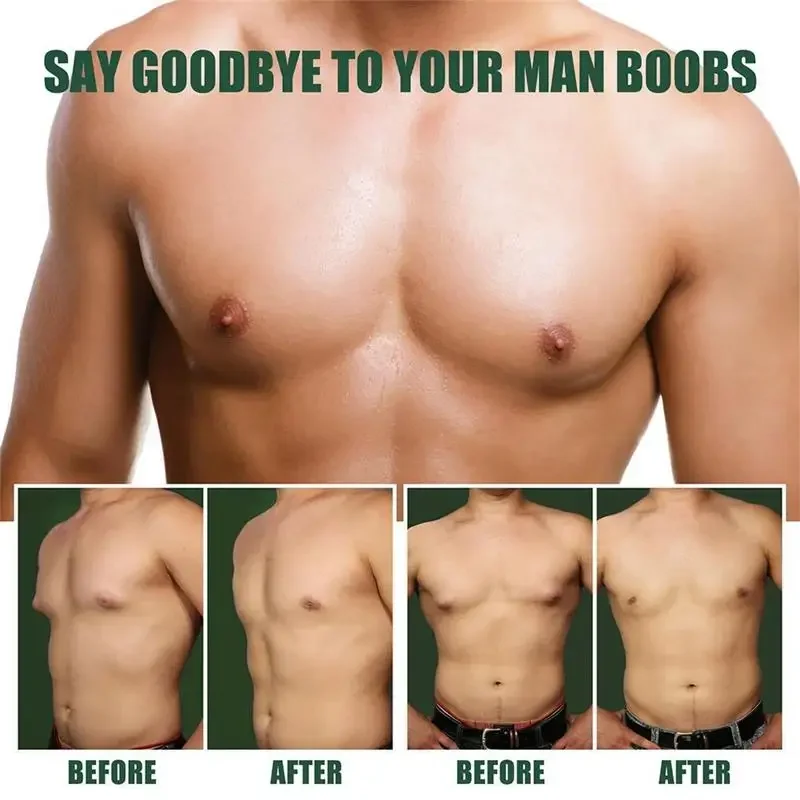 Man Breast Firm Massage Cream Ginger Serum Remove Excess Fat Effective Shrink Chest Gynecomastia Tighten Essence Oil Cream 30ml