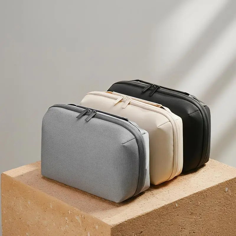 Wasserdichte Stoff-Aufbewahrungstasche für digitales Zubehör, Reise-Organizer-Etui für Kabel, USB-Ladegeräte und elektronische Ersatzteile – Detail 2
