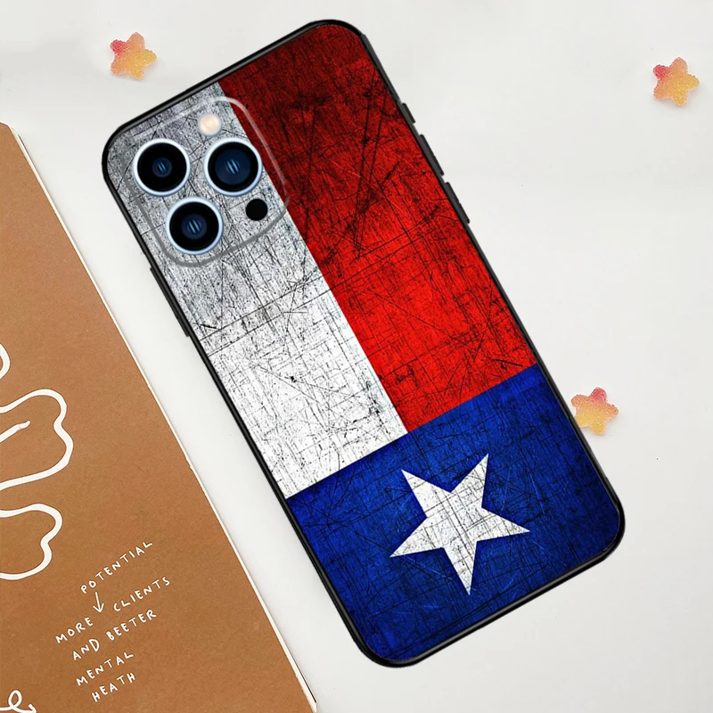 Texas Flag Case For iPhone 15 16 14 13 12 11 Pro Max Plus X XR XS 12 13 Mini Cover Accessories