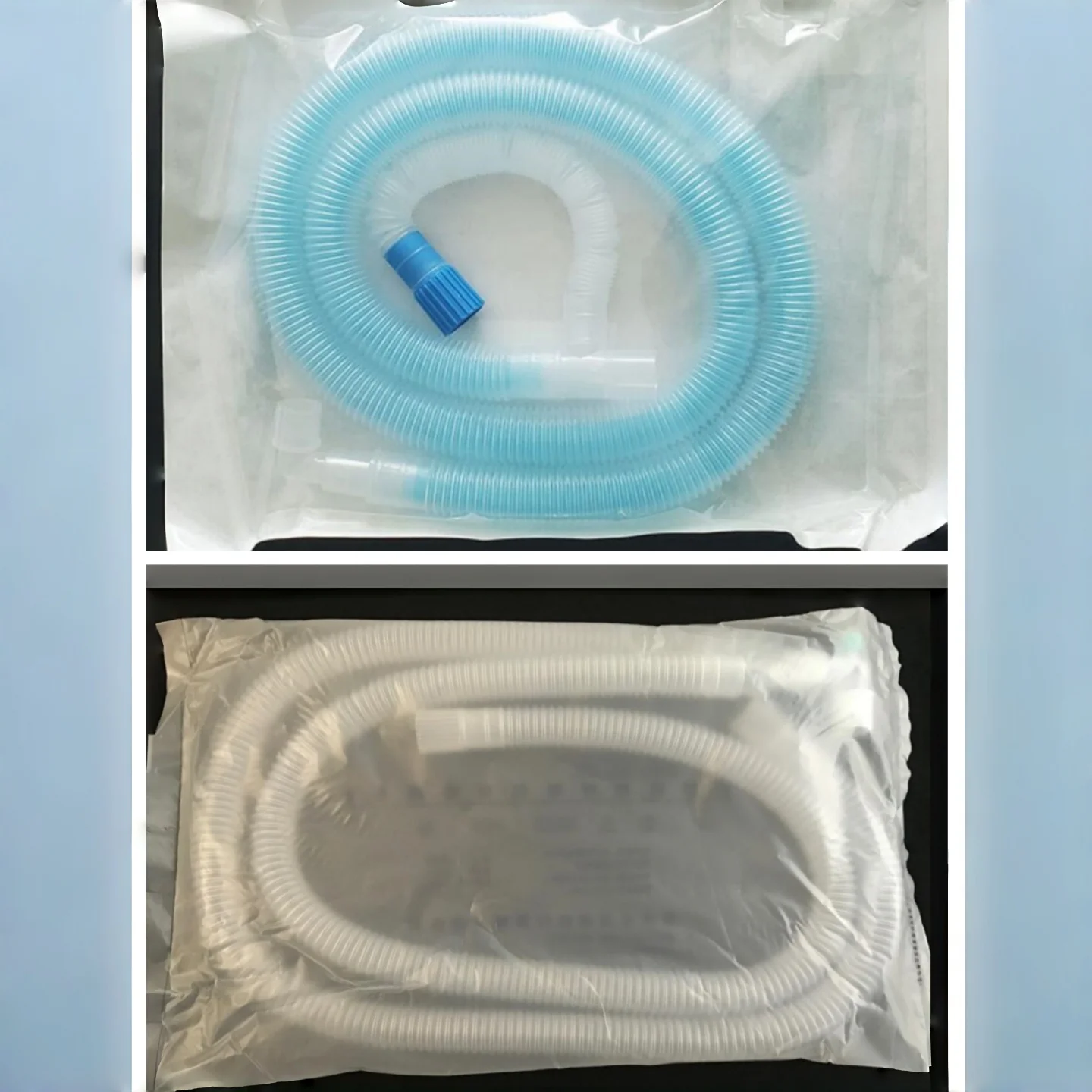 Pet anesthesia machine respiratory circuit tubing anesthesia threaded tube silicone extended single tube reusable