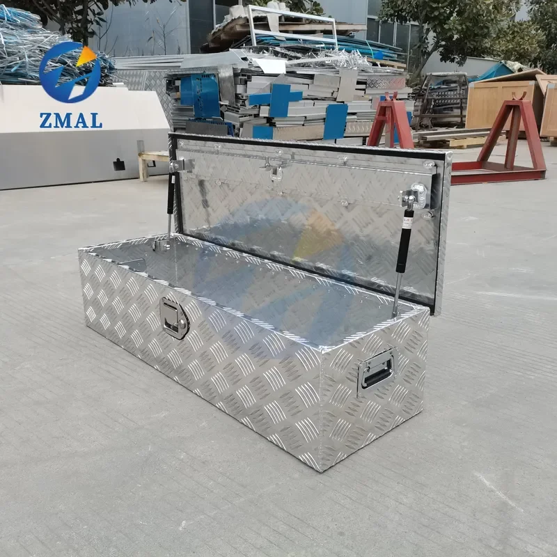 Truck Trailer Box Latch Aluminum Waterproof Outdoor Storage Tool Box Aluminum Alloy Anti-slip Pattern Snap Tool Box