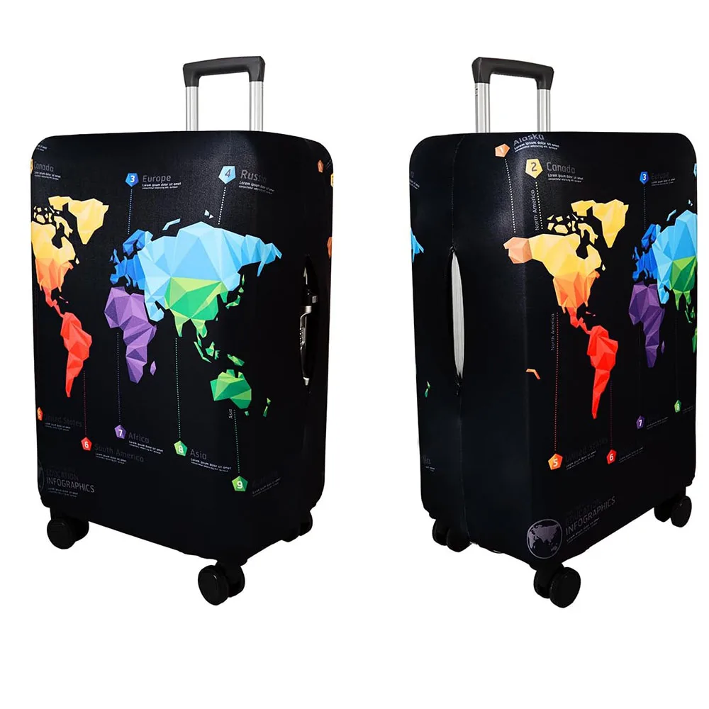 سميكة مرونة الأمتعة الغطاء الواقي سستة دعوى ل 18-32 بوصة حقيبة حقيبة يغطي غطاء عربة السفر الملحقات العملية #3