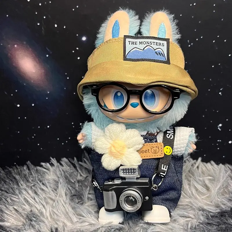 

For Labubu Doll Clothes V1 V2 V3 High Energy Hope Baby Outfit Sitting Party Spring Field Blue Toy FigureCostume Collectible Gift