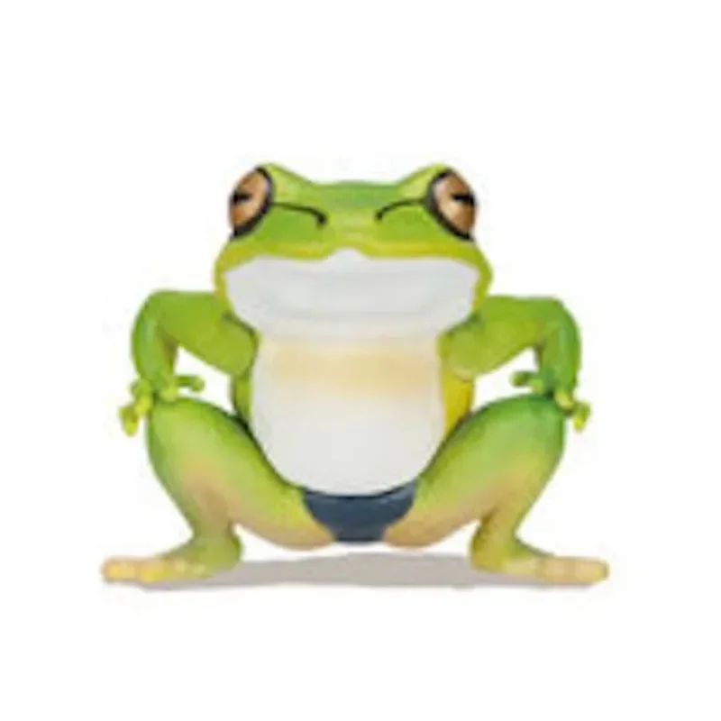 Japan Qualia Gashapon Capsule Toy Sumo Green Frog Class Model Collection Desktop Accessories Action Figure