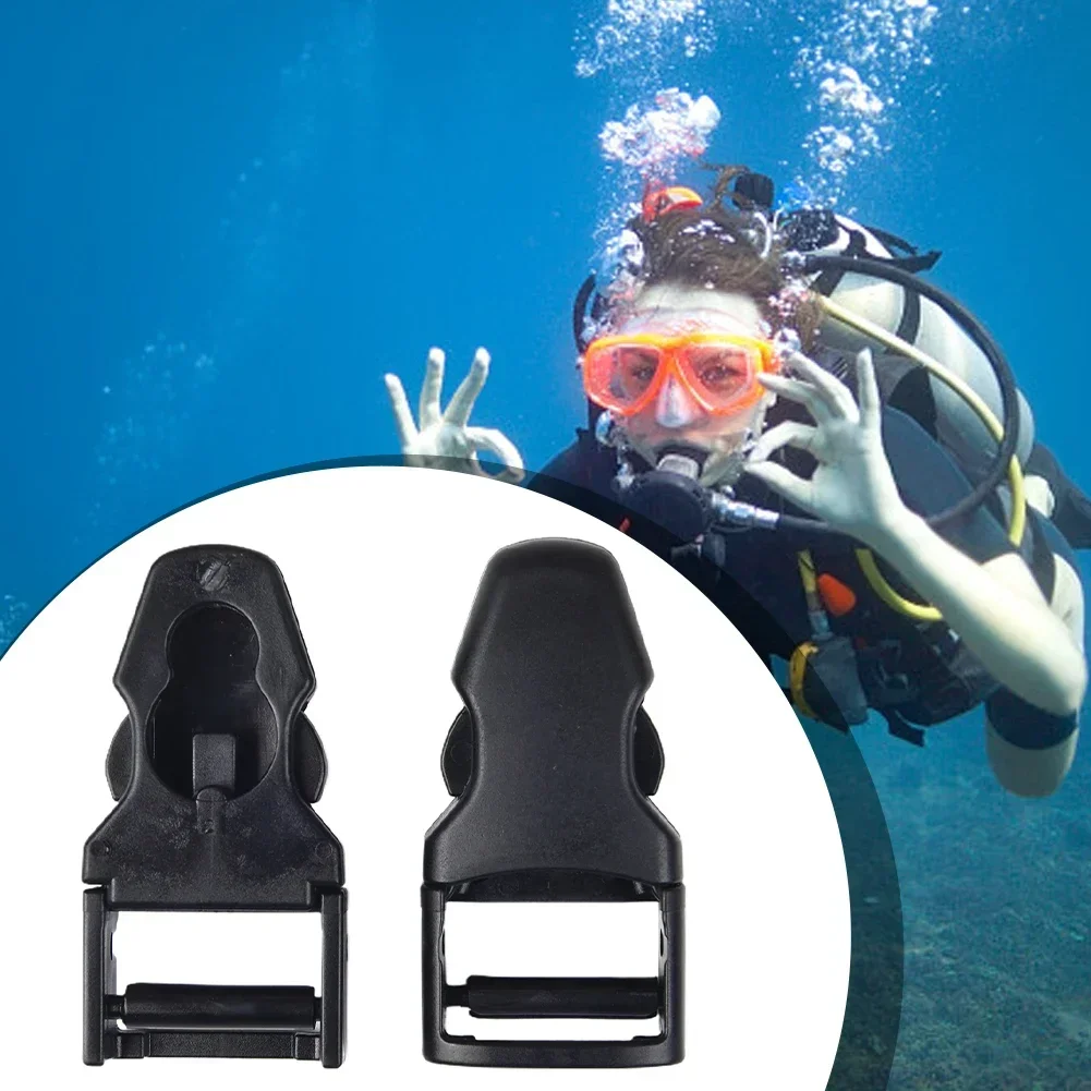 Scuba Diving Fins Straps Buckles 30g/53g Black Fin Bungees Parts Freediving/snorkeling Practical Quick Release