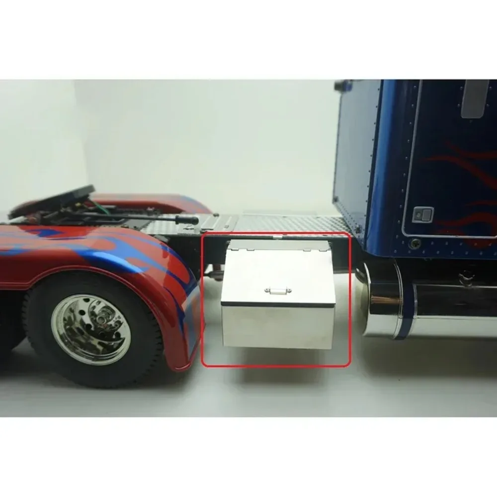 

For 1/14 Tamiya RC Truck King Hauler 56344 Diy Parts Metal Tool Box Equipment