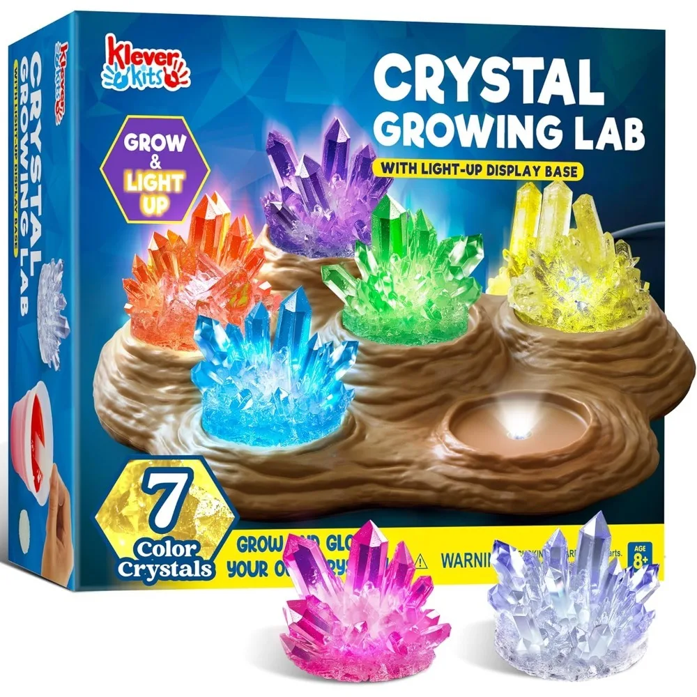 

Набор для выращивания кристаллов JOYFY 7 цветов с подсветкой, подарок на день рождения для мальчиков и девочек, научный набор