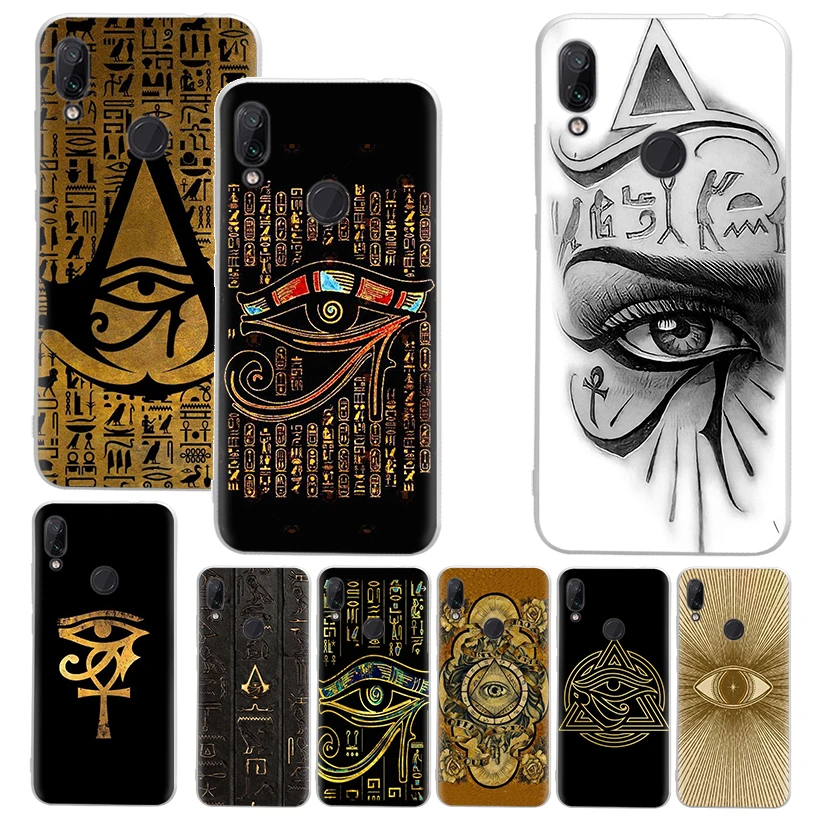 Sacred Eye of Horus Egypt Fresco Phone Case For Xiaomi Redmi 9 9A 9C 9T 10 10A 10C 12 12C 8 8A 7 7A 6 6A S2 K20 K40 Pro Soft Sil