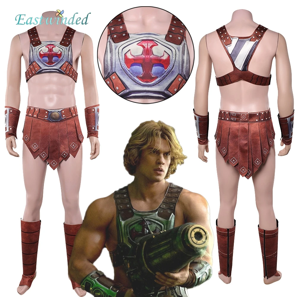 

Movie Universe Masters He Man Cosplay Armor Vest Clothing Set Costume Roleplay Uniform Clothes Outfits Halloween Carnival Party