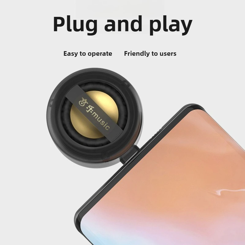 Hotsale alto tipo-c plug-in amplificador de som para o telefone portátil mini alto-falantes bluetooth pequena caixa amplificador de som do telefone móvel
