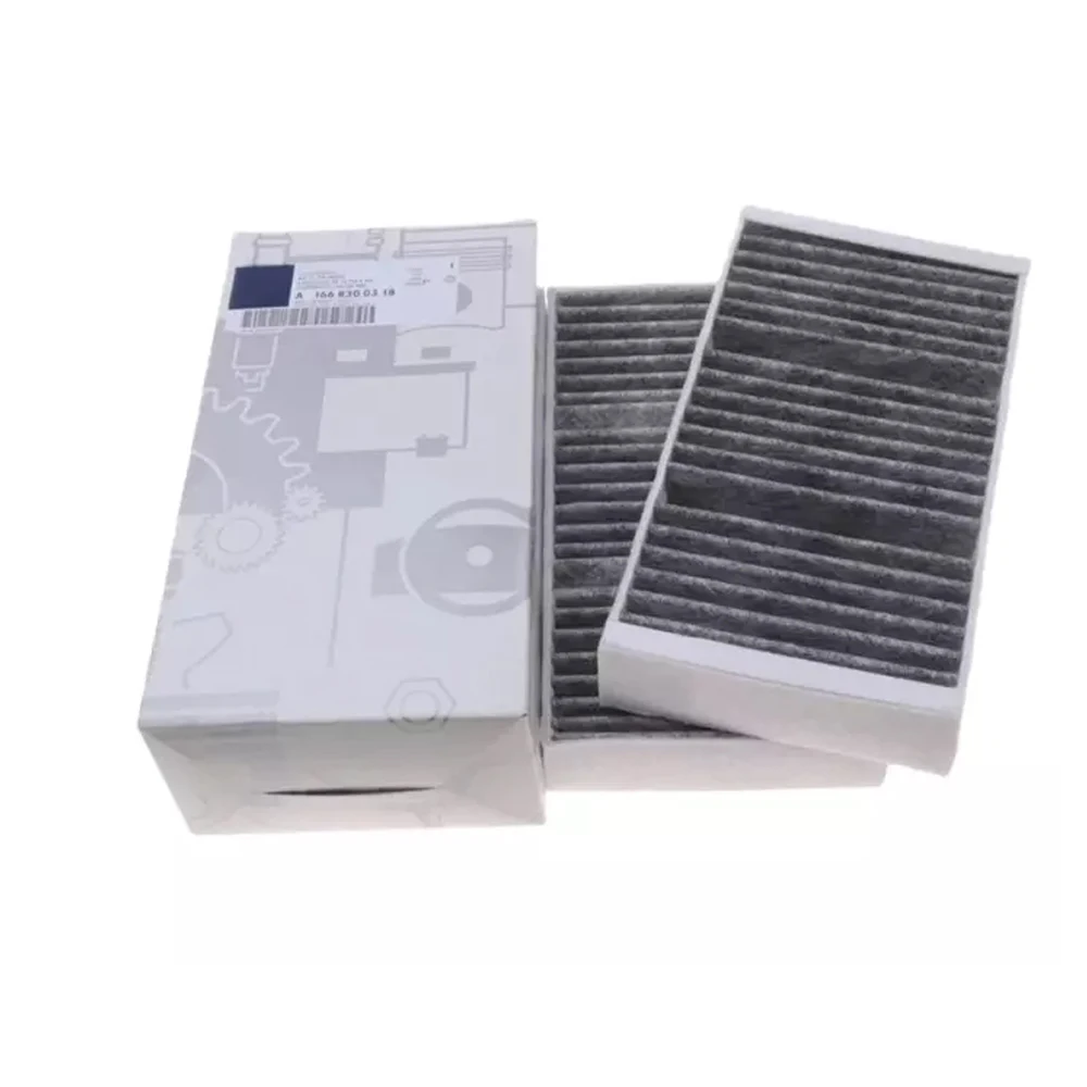 High quality 1 set New Cabin Air Filter For Mercedes Benz GL-Class X166 GL ML W166 GLE GLS 1668307201 A1668307201 FREE SHIPPING!