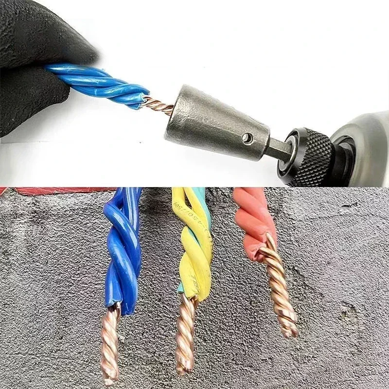 1PC Strumenti di Torsione del Filo Rapidamente Twister Elettricista Artefatto per Driver di Trapano Elettrico Connettore Intrecciato Cavo