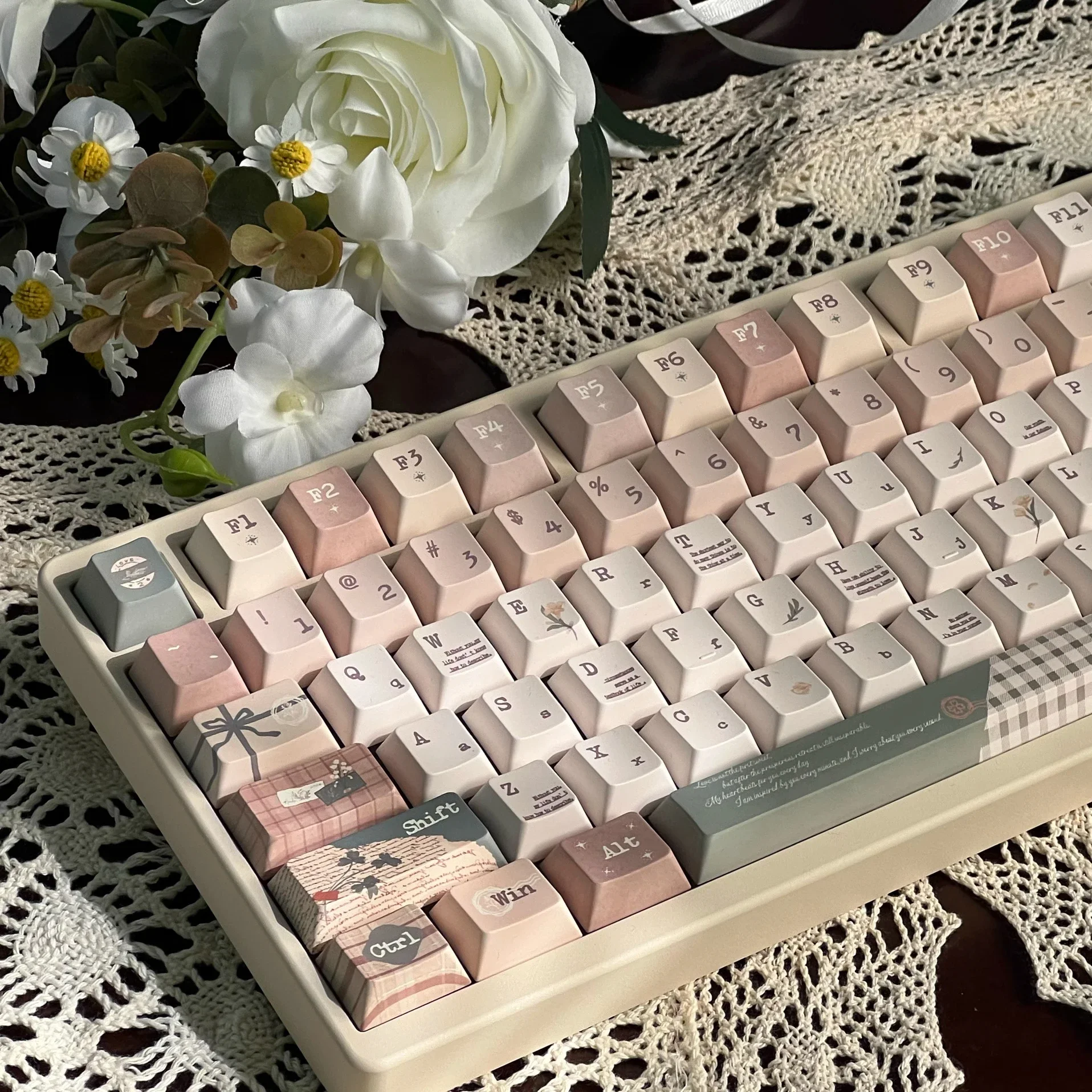 アキバノートオリジナルキーキャップ新しいオリジナルの非常にシンプルなキーキャップオリジナル Pbt キーボードキャップ