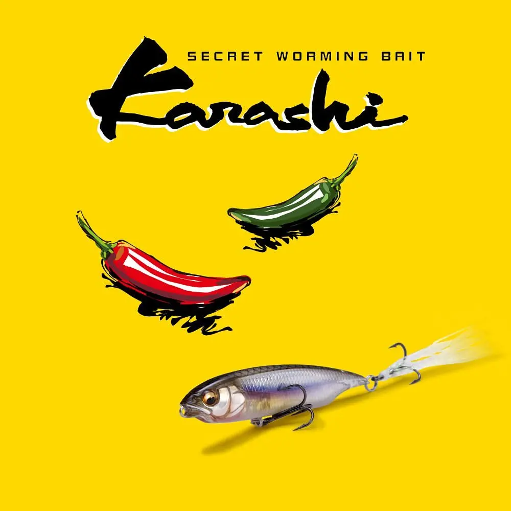 

Japan MEGABASS Small Chili Karashi Slow Sinking Stop Pencil Perch Road Subfalse Bait 5.9cm 5g