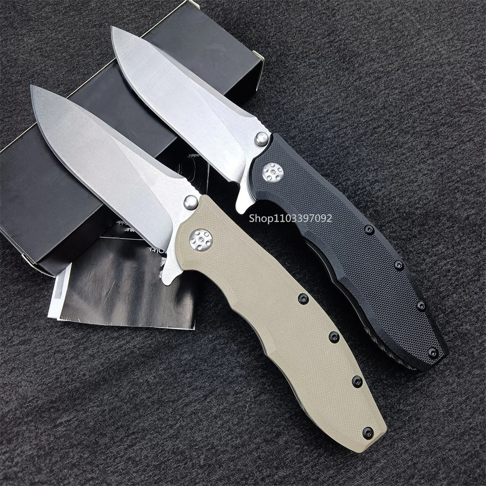 

Model 0562 Ball Bearrings EDC Pocket Knife 440C Blade G10 + Steel Handle Tactical Outdoor Flipper Folding Hunting Knives