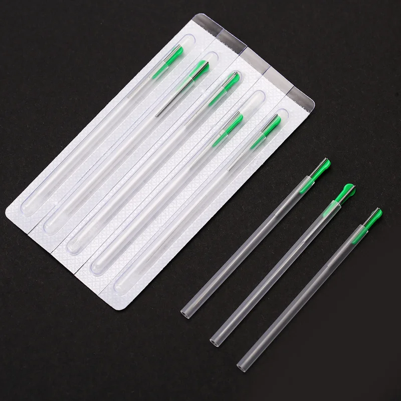 1000pieces Acupuncture Needles Disposable Sterile Needle Acupuncture with Tube One Needle with One Guide Tube