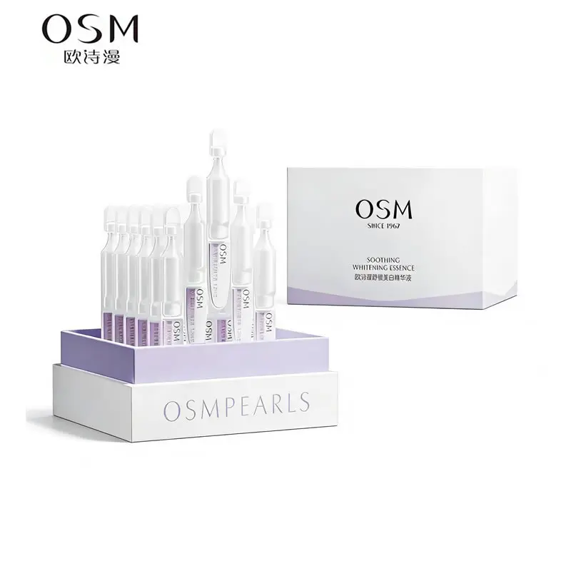 

Осветляющая сыворотка OSM Soothing Whitening Serum, ампулы одноразового использования, 1,2 мл × 30 шт., для осветления темных пятен, снятия покраснений, восстановления кожного барьера и увлажнения.