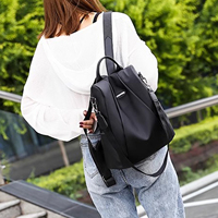 Oxford Cloth Anti Theft Backpack Back Hidden Zipper Design Women Backpack Suitable for Daily Work Travel