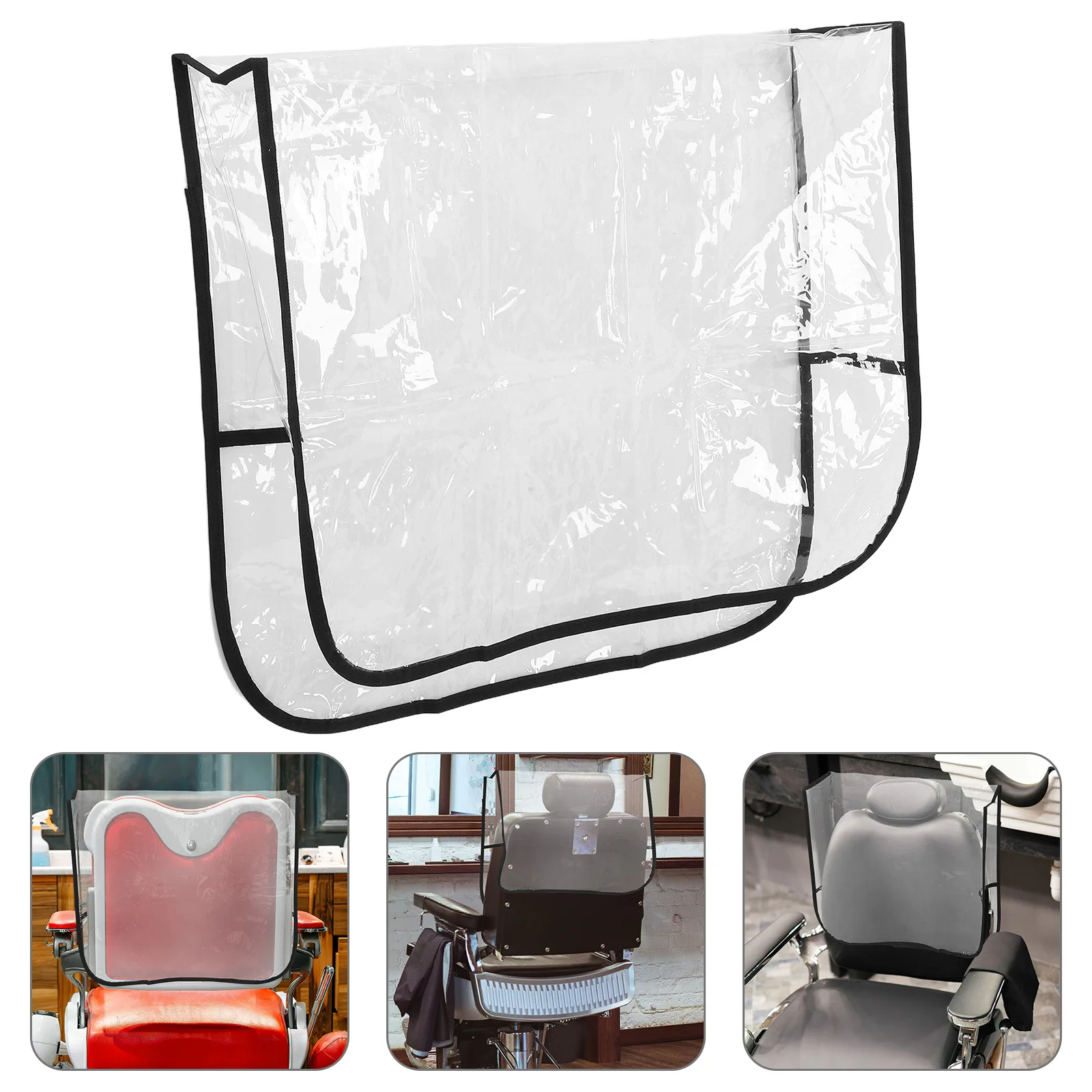 

Salon Chair Cover Protector Clear PVC Square Hairdressing Massage Seat Slipcover High Transparency Durable Salon Chair