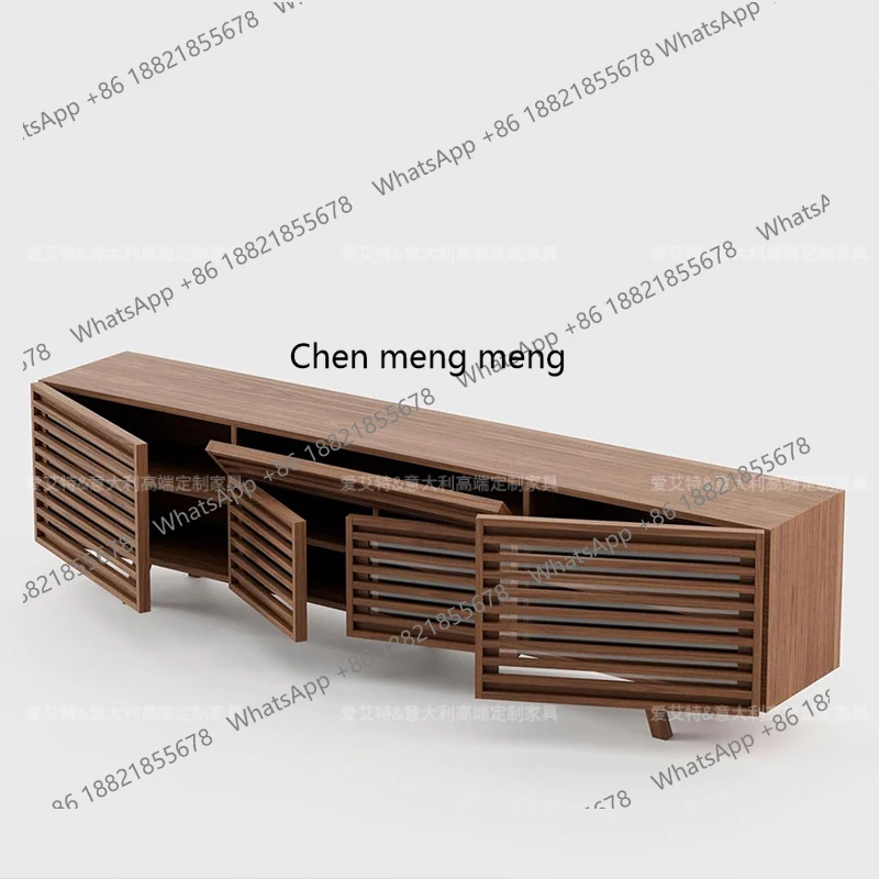 

Wabi Sandy Wind Solid Wood Log TV Cabinet Modern Oriental Locker New Chinese Floor Cabinet