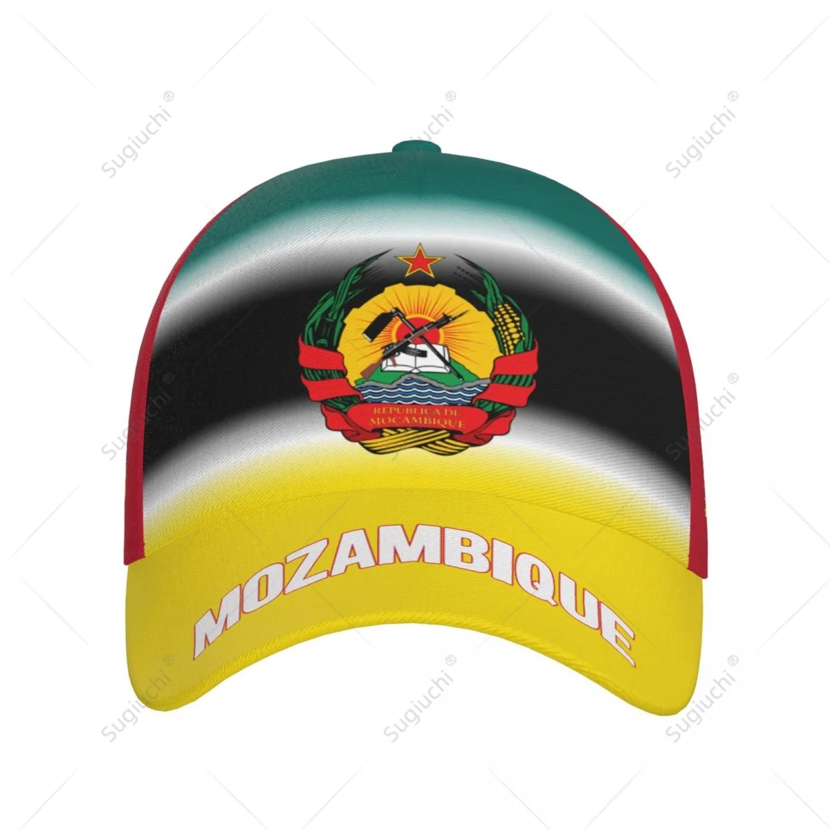 Unisex Baseball Cap Hat Mozambique Flag Gradient Color 3D Printing for Tennis Outdoor Bike Bicycle Golf Baseball Sports Fans