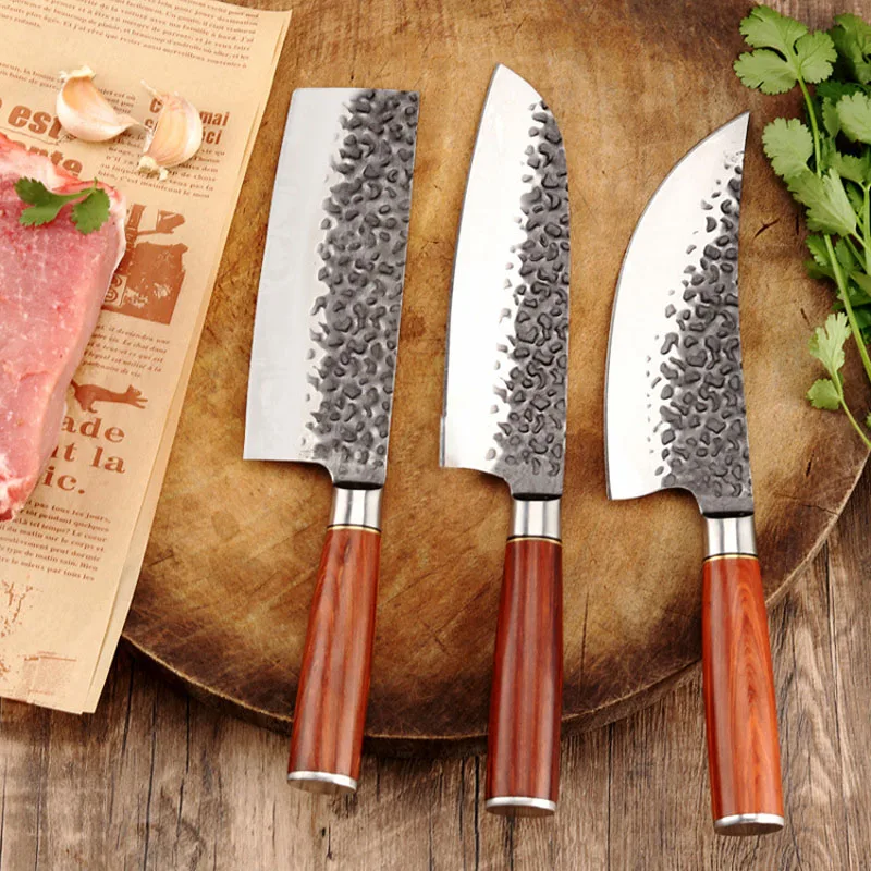 

Professional Chinese Kitchen Knives 5Cr15mov Stainless Steel Cleaver Forged Cooking Knife Chef Vegetable Slicing Knife Tools