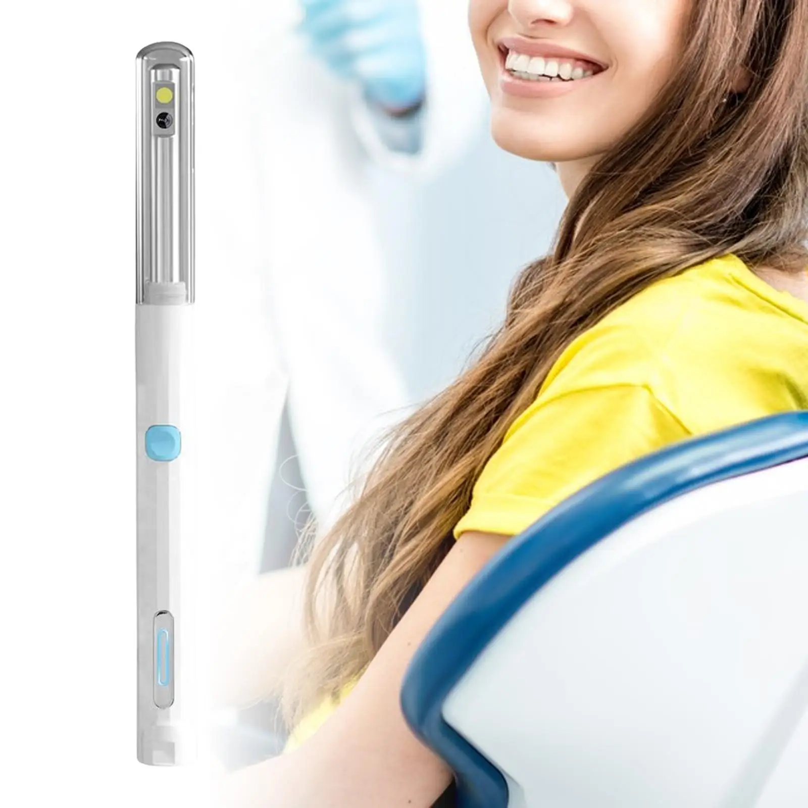 Wireless Intraoral Camera Rechargeable 4.9mm Lens 3 Adjustable Brightness