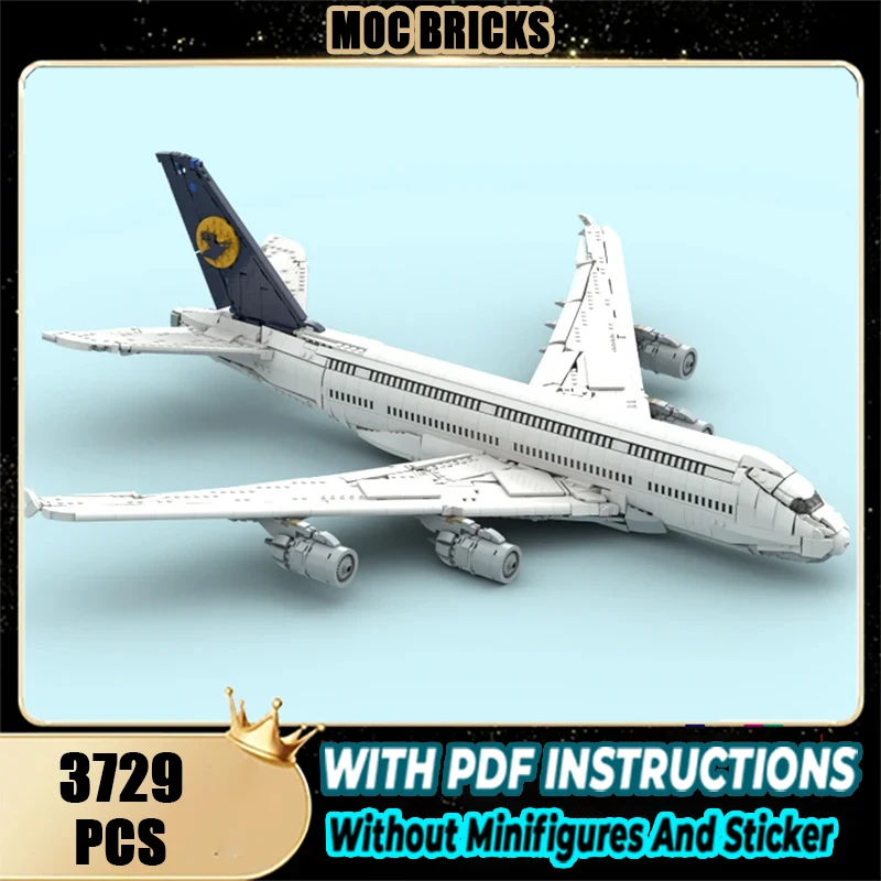 

Изысканный новый продукт MOC, строительный блок, авиационная модель Airbus A380, технология, модульная детская игрушка, подарок, набор для сборки «сделай сам»