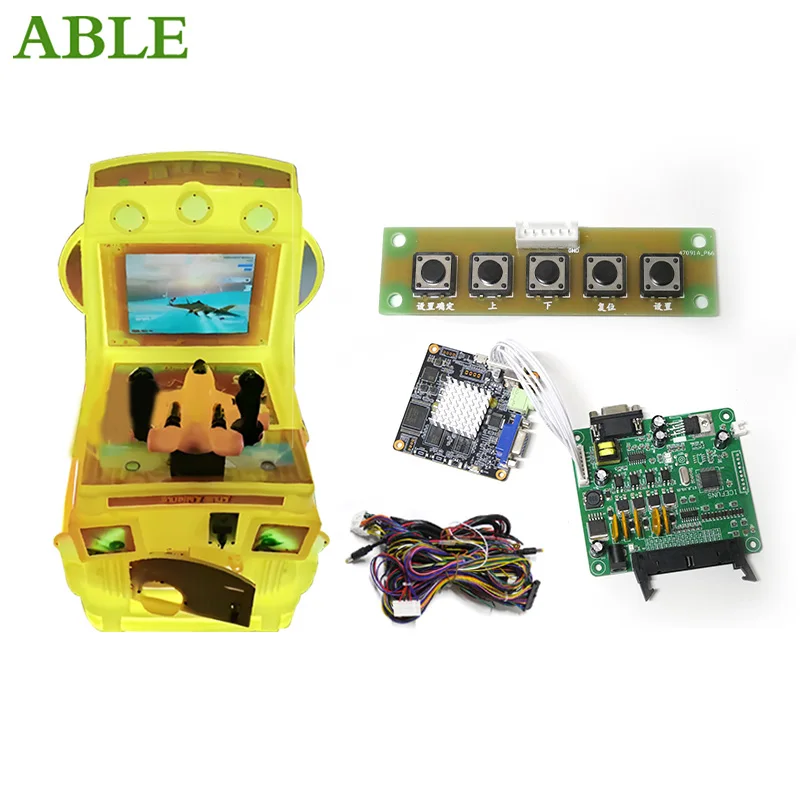 

Coin Operated Video Game Machine kit Flying Arcade Game 1player Aircraft Kit DIY one player Airplane DIY for Kids Entertainment