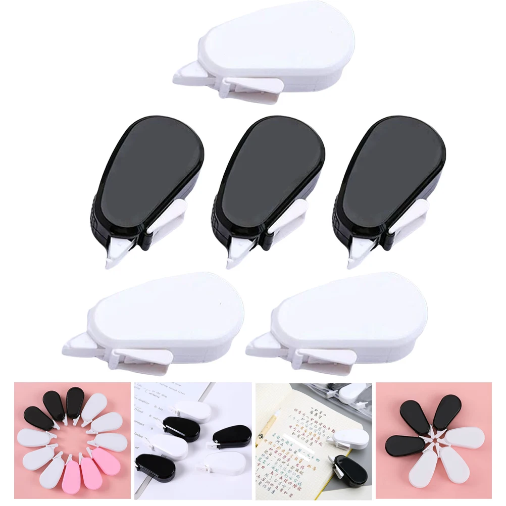 

6Pcs Correction Tape Mini White Portable Correction Tapes Convenient Writing Tape for School Students Study Stationery Supplies