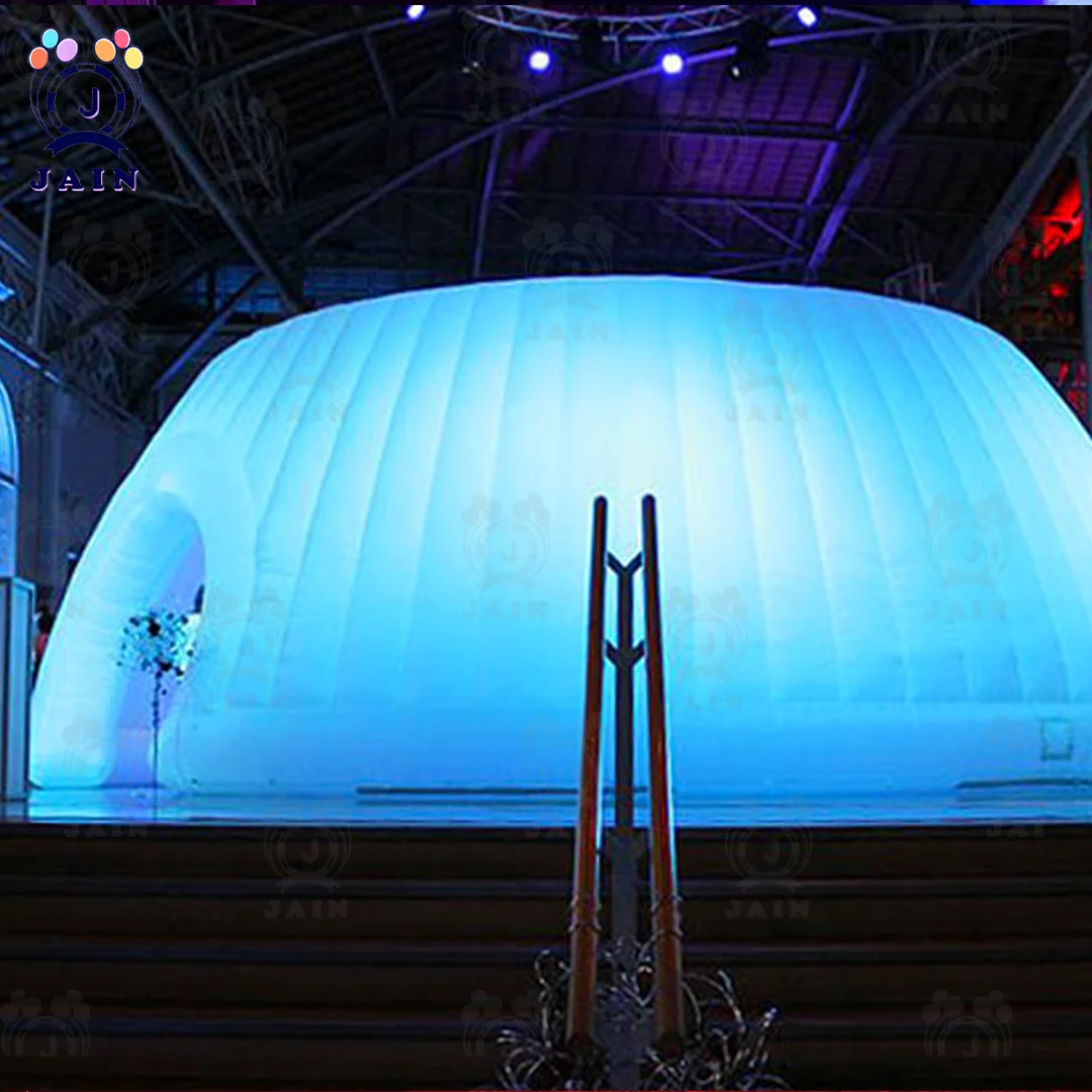 

20FT/6M Inflatable Dome Tent Outdoor Air Tent With Blower Inflatable Roofless Tent with 2 Entrances For Performance, Conference
