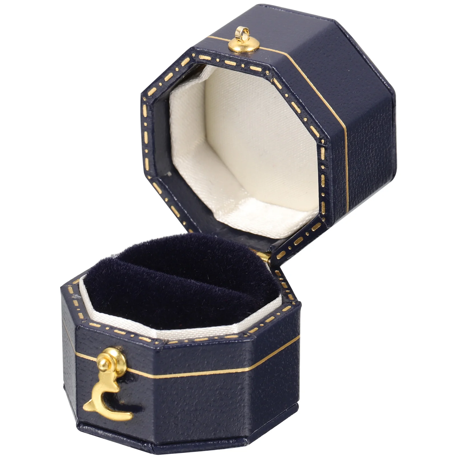 

Octagonal Ring Jewelry Organizer Case For Rings Storage Portable Wedding Engagement Ring Organizer Box Holder Boxes