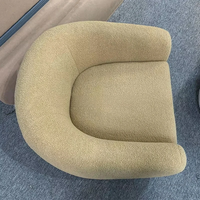 Solid Wood Frame Comfortable Upholstered Living Room Sofas The salon clubhouse rotates 360 degrees chair  for Living Room