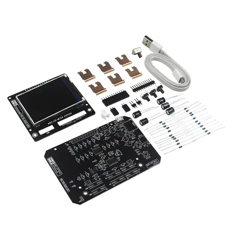 M162 Transistor Tester Frequency Tester PWM Square Wave LCR Meter Voltmeter Module  Full Color Screen LCD DIY Electronic Kit