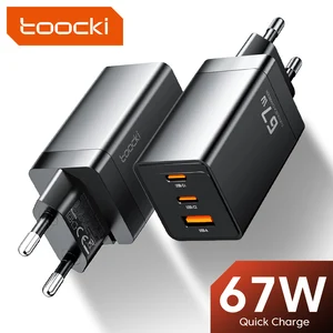 Toocki-Gan Fast charger, fast load, type C charger for macook pad, iPhone 15, 14 pro max plus, xiaomi, qc4.0, pd3.0, 67w 8 Main Sales Charger 67W - №2