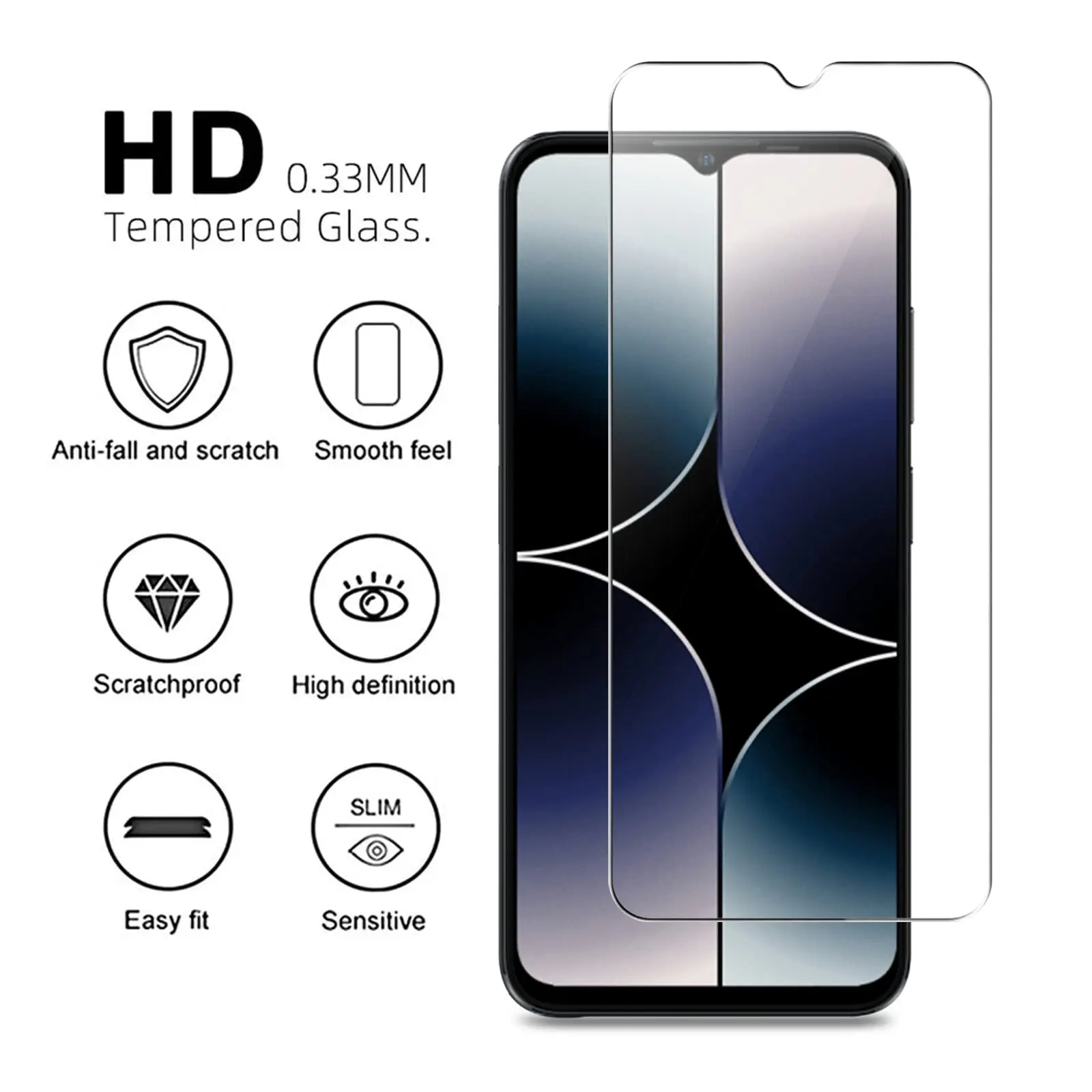 Screen Protector For Ulefone Note 16 Pro Tempered Glass High Aluminum 9H HD Clear Transparent Case Friendly