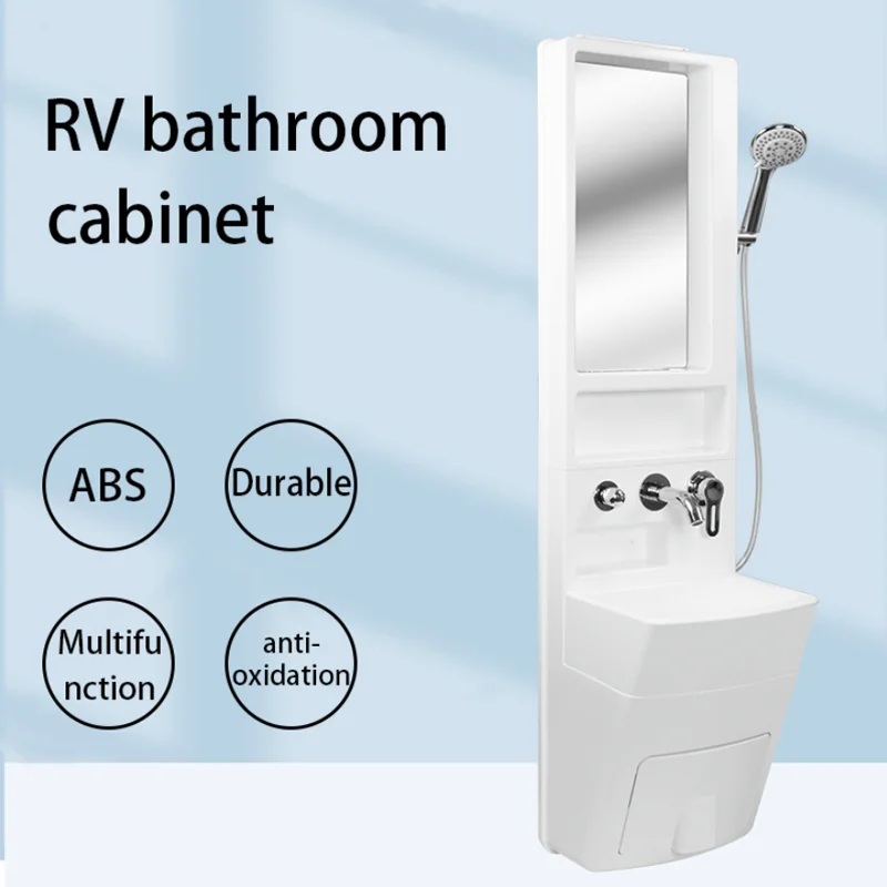 

RV bathroom cabinet wall-mounted wash basin wash basin bathroom multi-functional bathroom cabinet caravan motorhome camping car