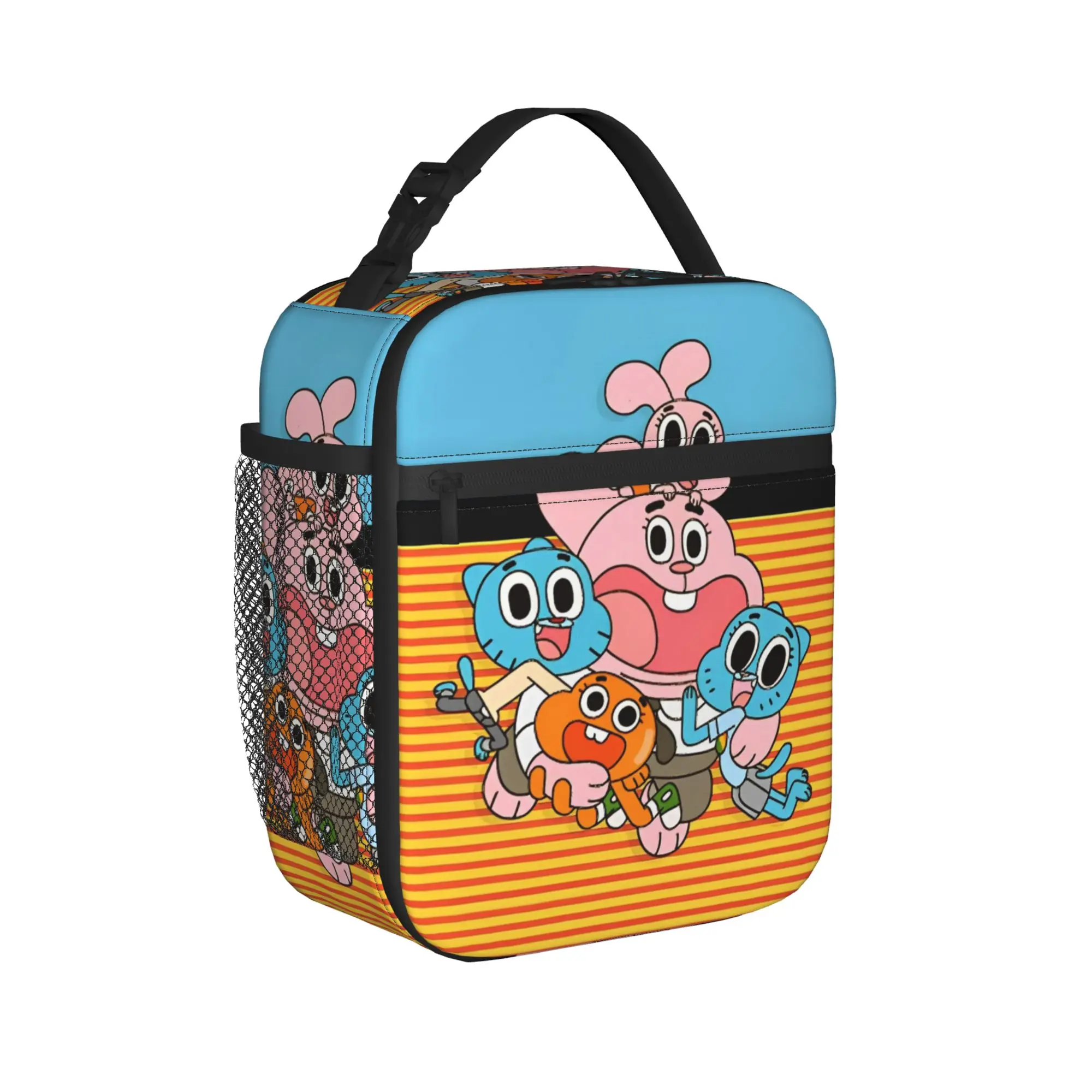 Gumballs Video Game Insulated Lunch Bags Leakproof  Reusable Thermal Bag Tote Lunch Box Work  Travel Food Storage Bags