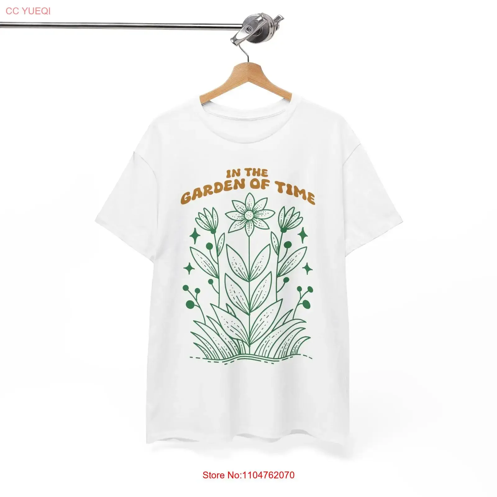 Pollination Season T Shirt In the Garden of Time vintage Washed designer clothes Breathable streetwear Stretched graphic Unisex