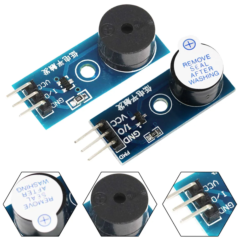 9012 Triode Driver Active Or Passive Buzzer Module 3.3V-5V Low -level Trigger Bee Narrator Control Board PCB Electric Signal