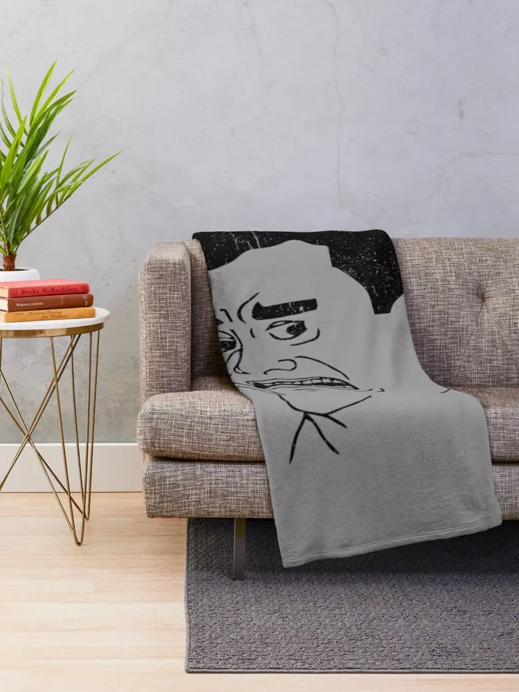 Scared Yao Ming Meme Throw Blanket Sofa warm for winter Blankets