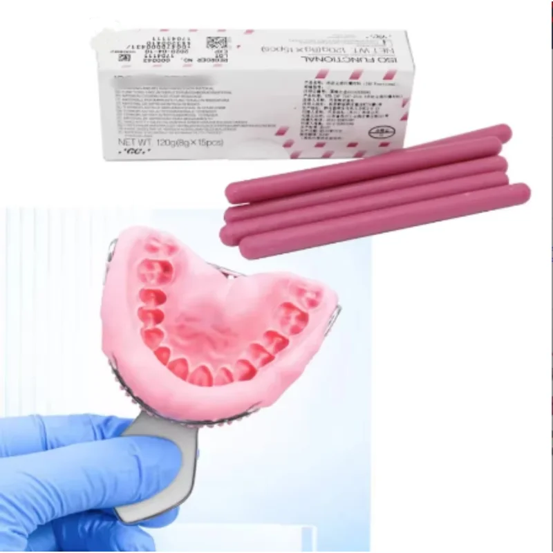 15pcs/Box Dentistry Silicone Rubber Wax Fuji GC ISO FUNCTIONAL Compound Sticks Impression Material Tray Edge Shaping Wax Trays