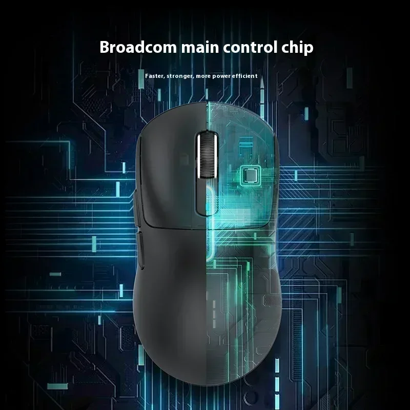 Imagem -03 - Attack Shark x3 Pro r1 Mouse sem Fio Três Modos 4k Receptor Paw3395 Mouse para Jogos Esports Acessório para Computador Gamer Presentes