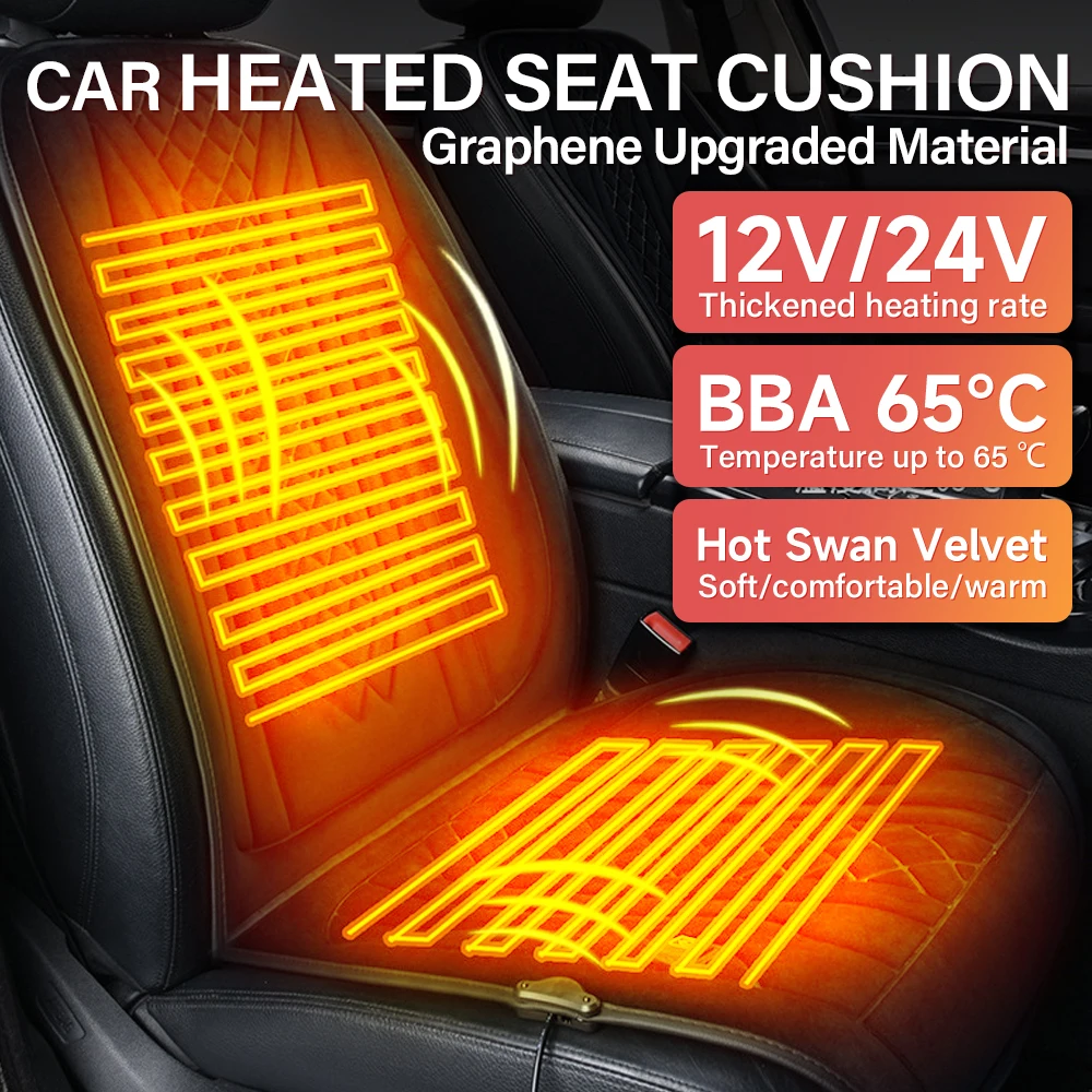 

Графеновая подушка для автомобильного сиденья с подогревом, быстрый нагрев, контроль температуры, защита безопасности, удобная и безопасная для автомобилей, внедорожников, грузовиков