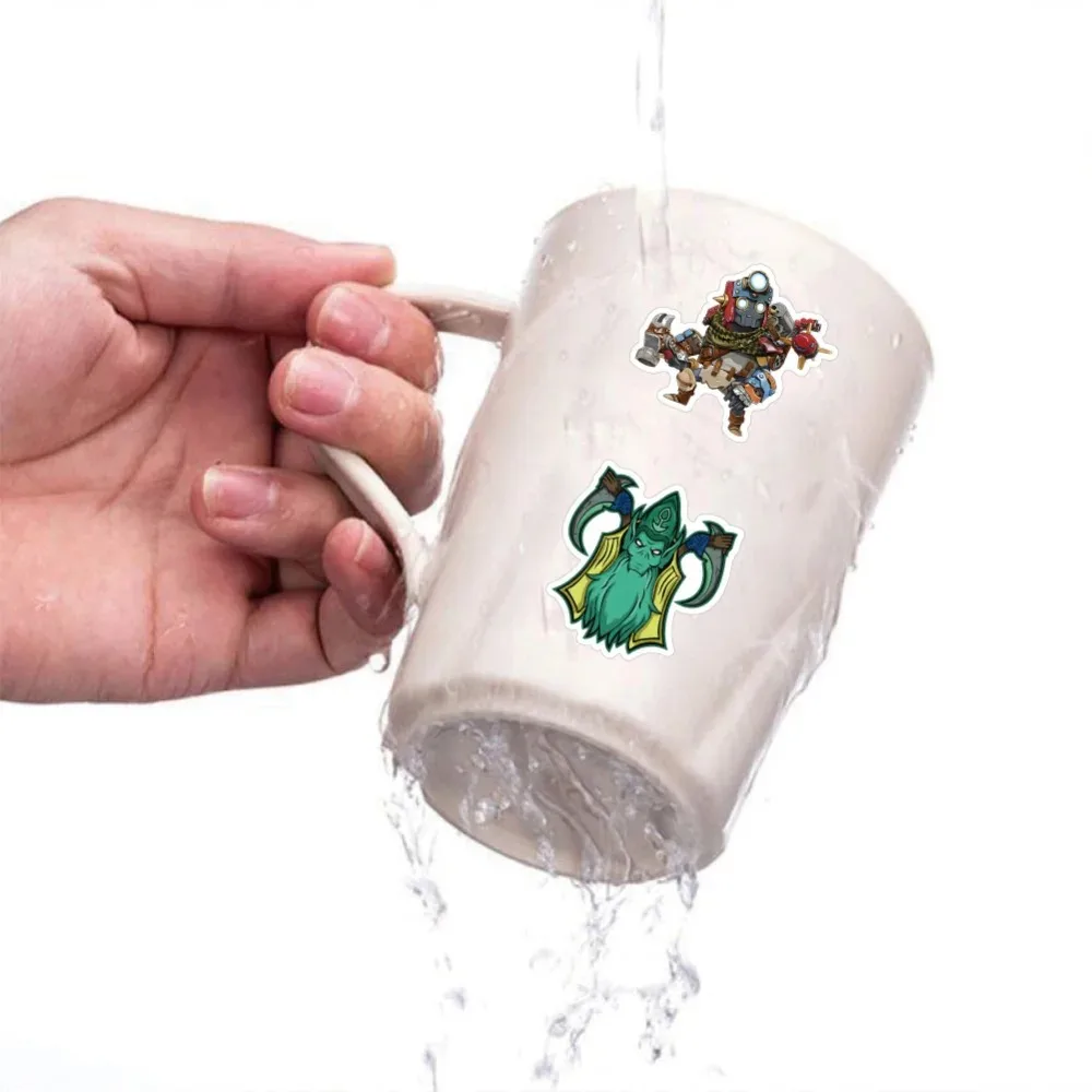 50 قطعة من ملصقات ألعاب Dota 2 الكرتونية المضحكة DIY للأمتعة والكمبيوتر المحمول ولوح التزلج والدراجات النارية