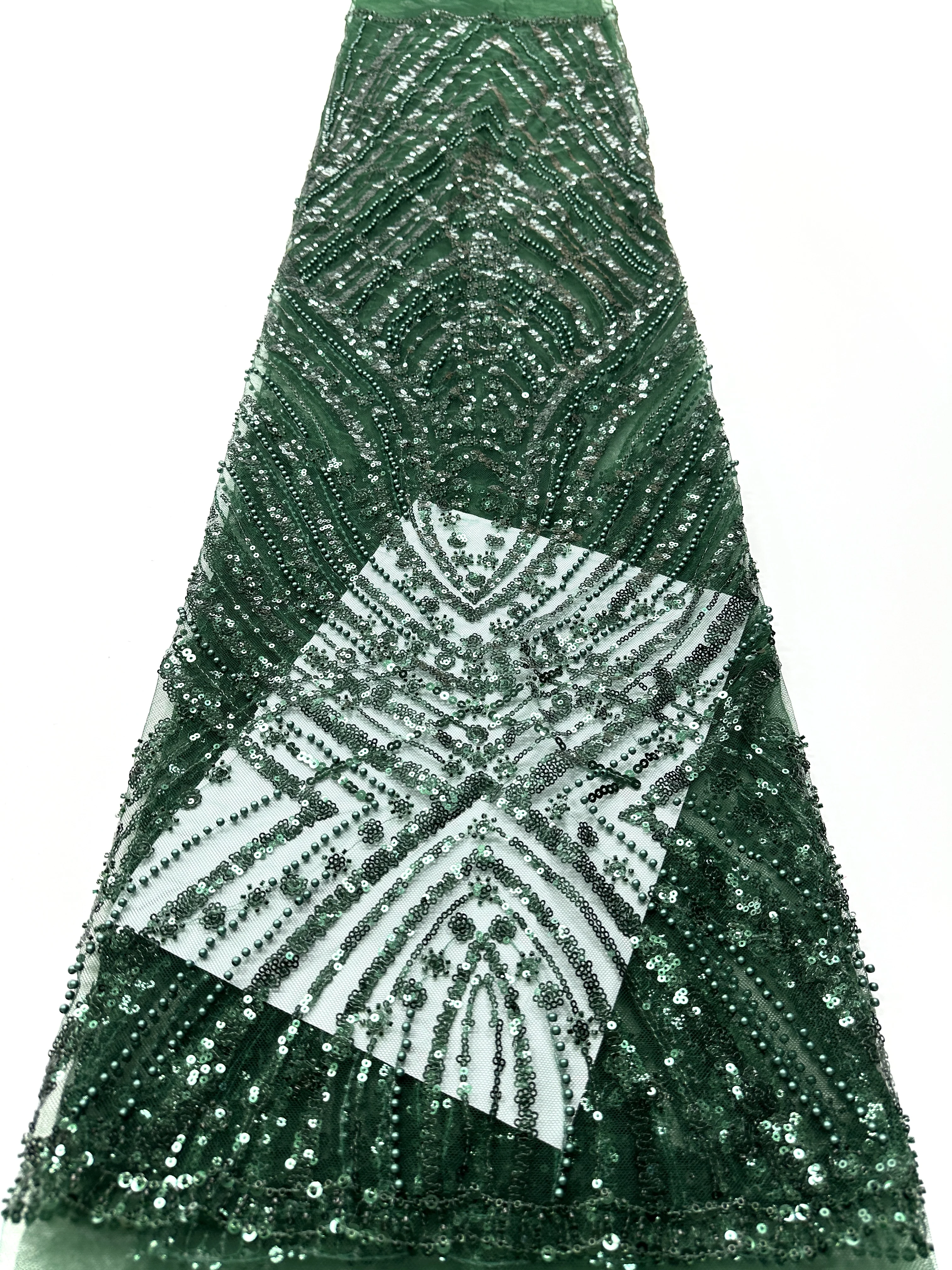 African Bridal Lace Fabric 2025 Sequins Beaded Embroidery Nigerian Groom High Quality French Tulle for Wedding